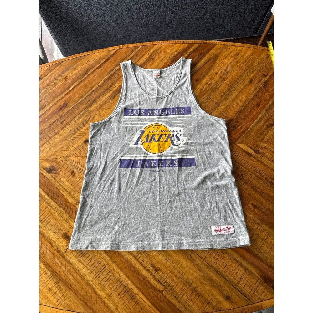 Mitchell & Ness Los Angeles Lakers Vintage Tank Top Men’s L Gray Purple Gold
